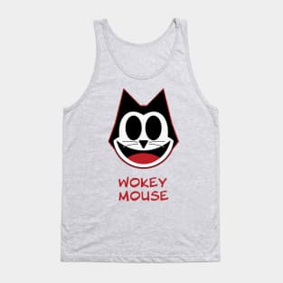 Funny Wokey Mouse anti woke meme Tank Top